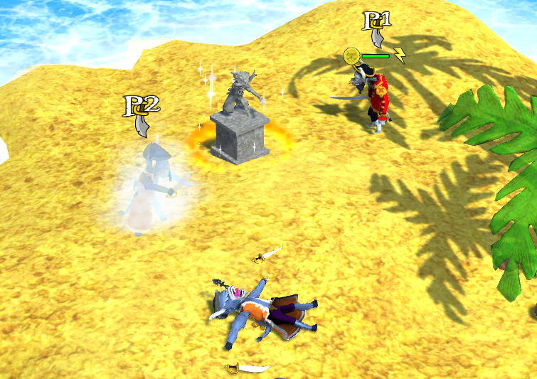 Player 2 in ghost form